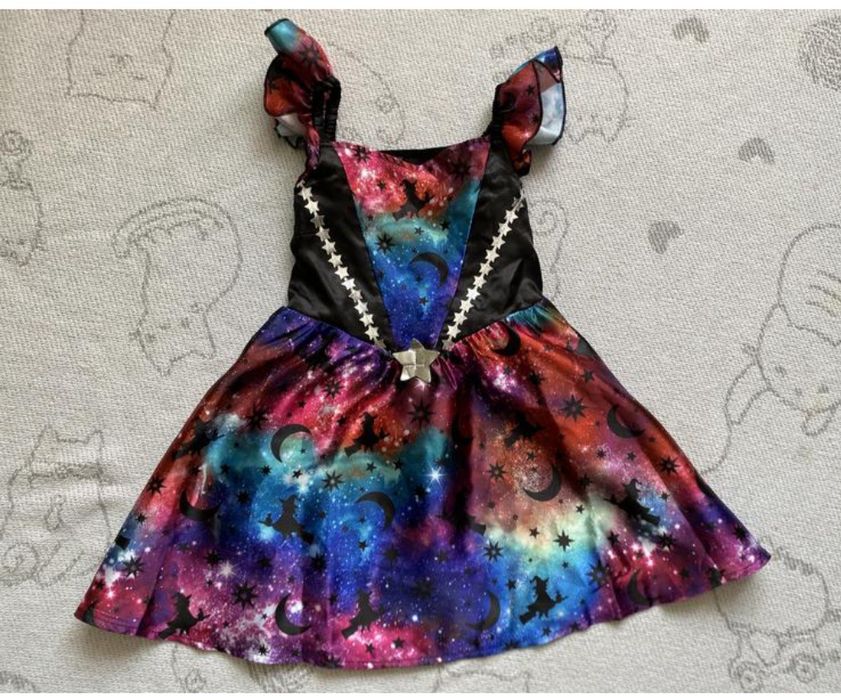 Дитячий карнавальний костюм , сукня відьмочки, костюм на Хеловін