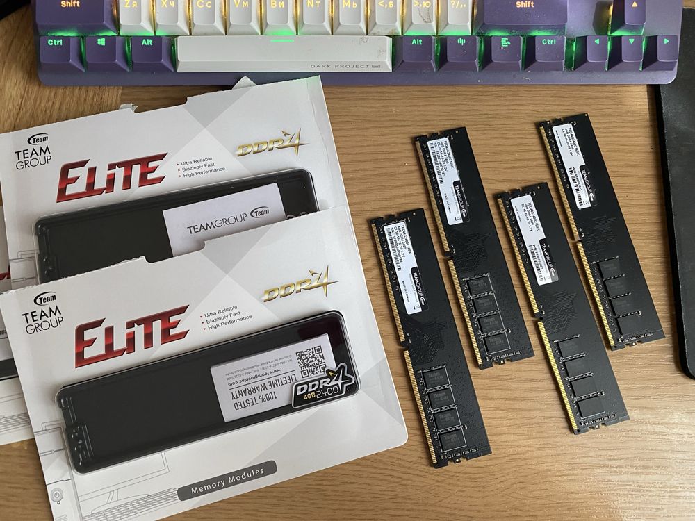 Оперативна памʼять DDR4 - 2400Mhz team 8gb