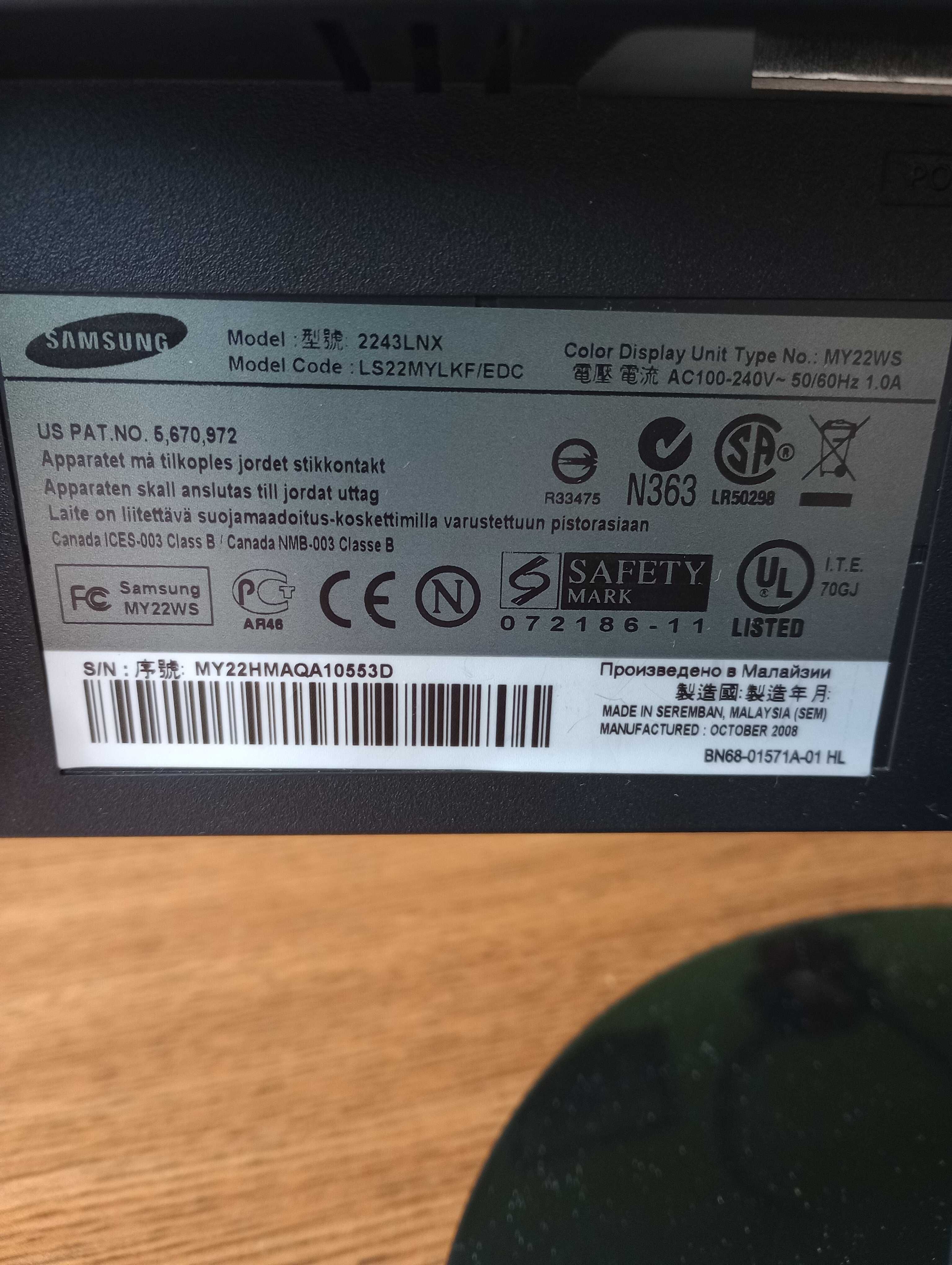 monitor samsung 22 cale