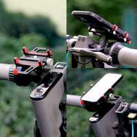 Uchwyt rowerowy na telefon montowany na kierownicę roweru aluminiowy