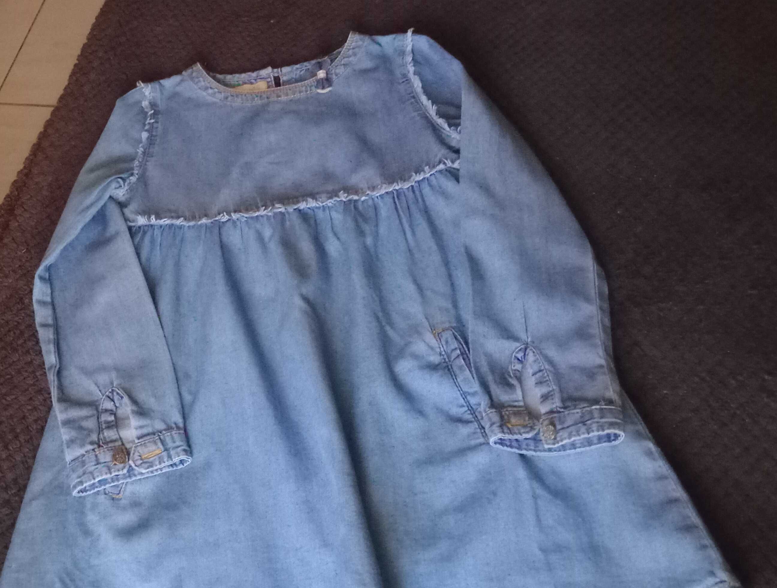 Vestigo Ganga Girls Denim - 4/ 5 anos - Manga comprida - Como Novo