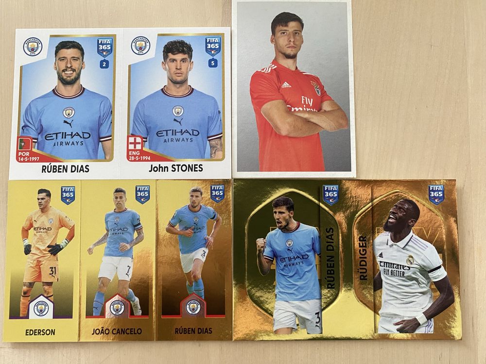 Ruben Dias Cromos Panini Manchester City SLB Benfica