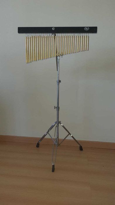 Carrilhão / Windchimes Pearl, dourado + suporte boom