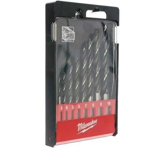 Набір триточкових свердл по дереву Milwaukee 5шт/8шт