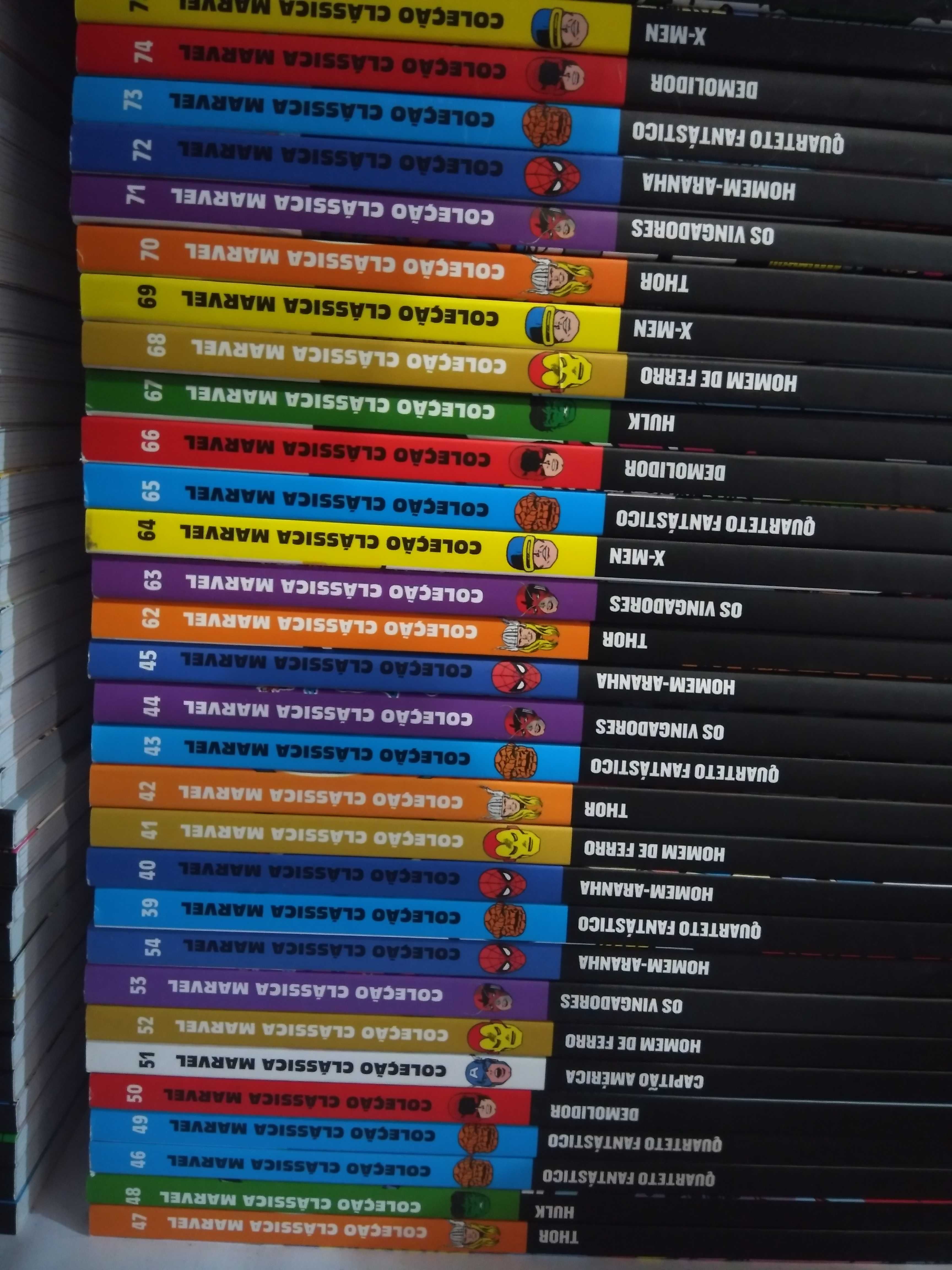 Coleção Clássica Marvel Completa 90 volumes em estado "NOVO"
