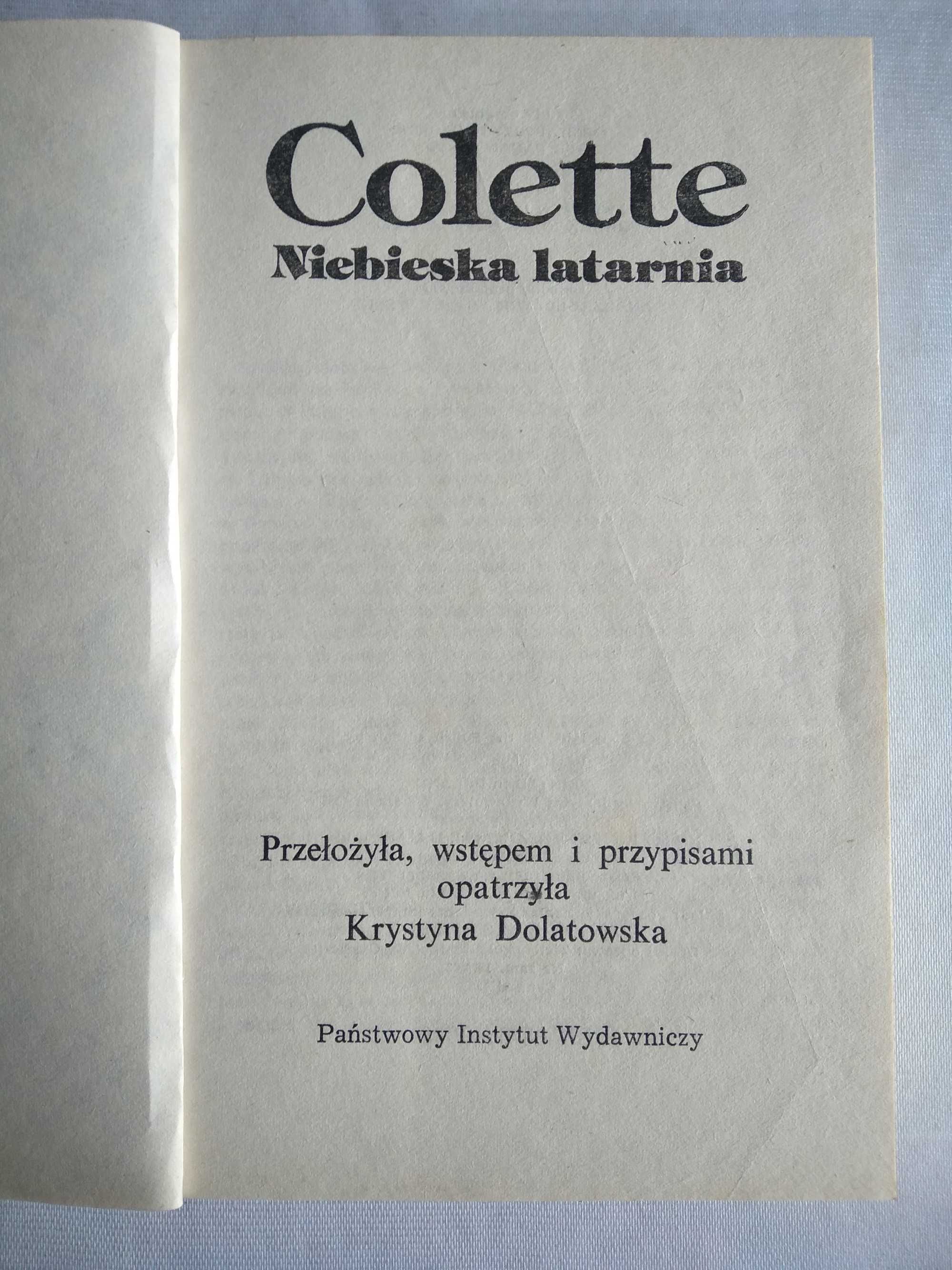 "Niebieska latarnia" Colette