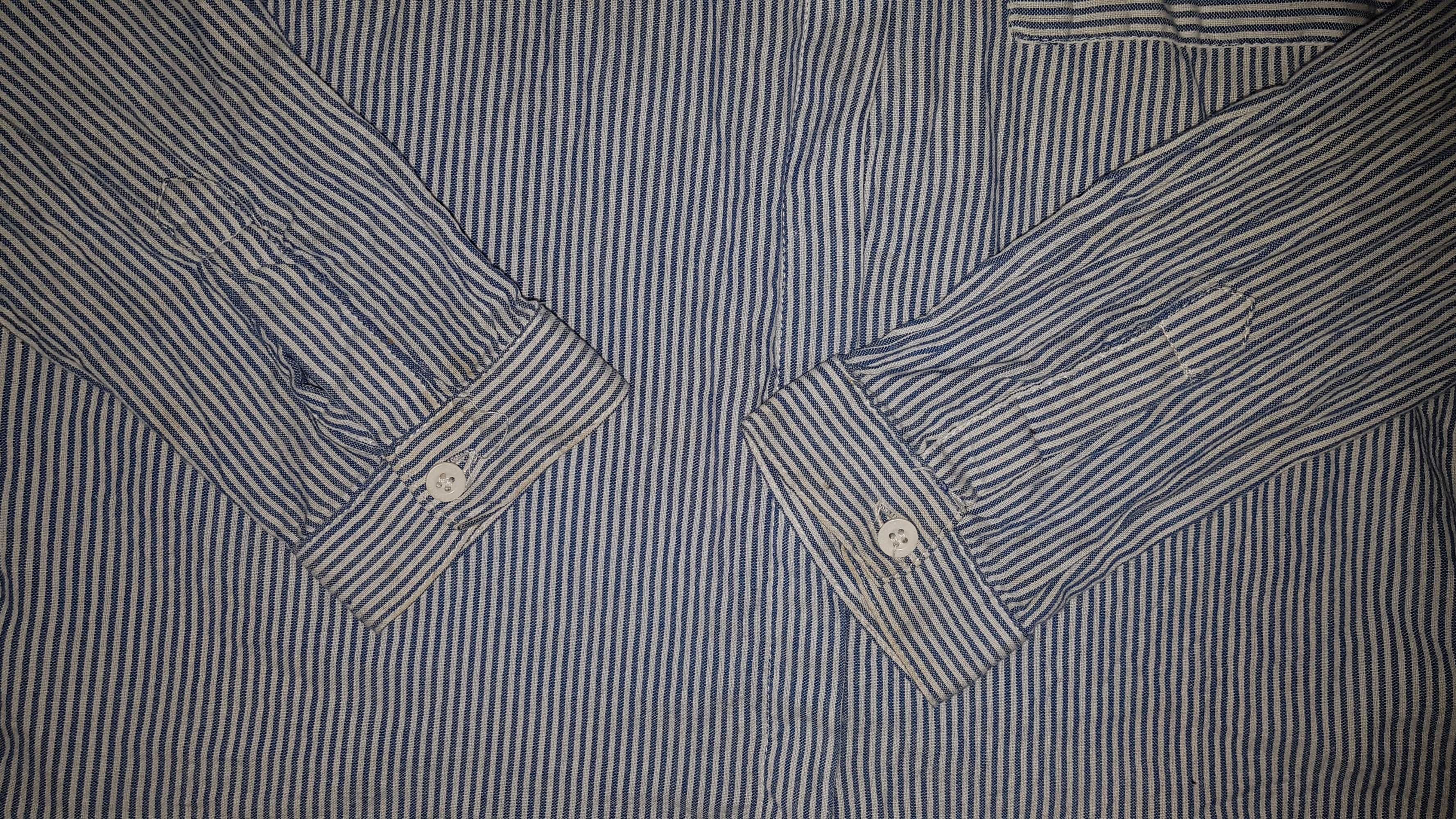 Рубашка в школу Tiffosi 11-12 лет 152 см в полоску с вышивкой