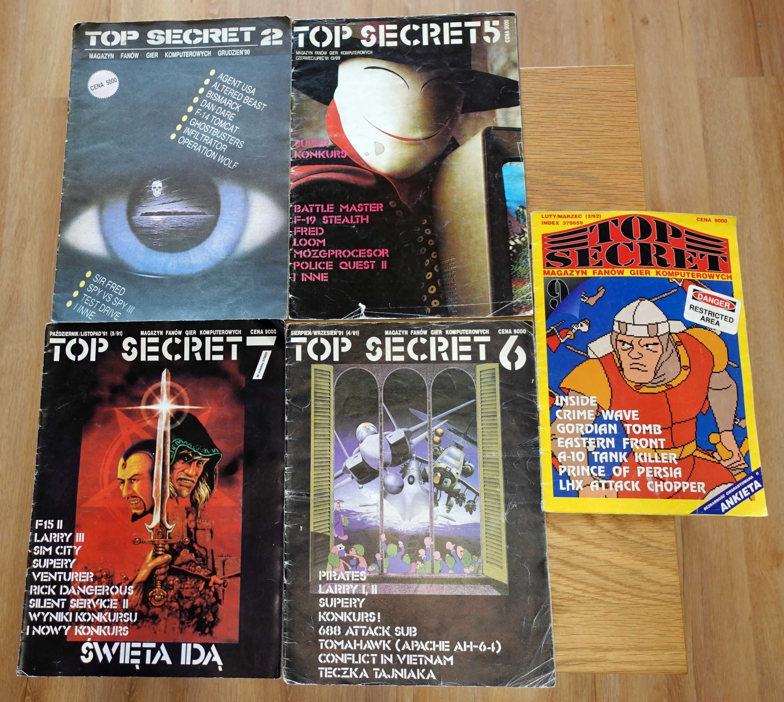 Top Secret ORYGINAŁY 11 numerów 1990 do 1995