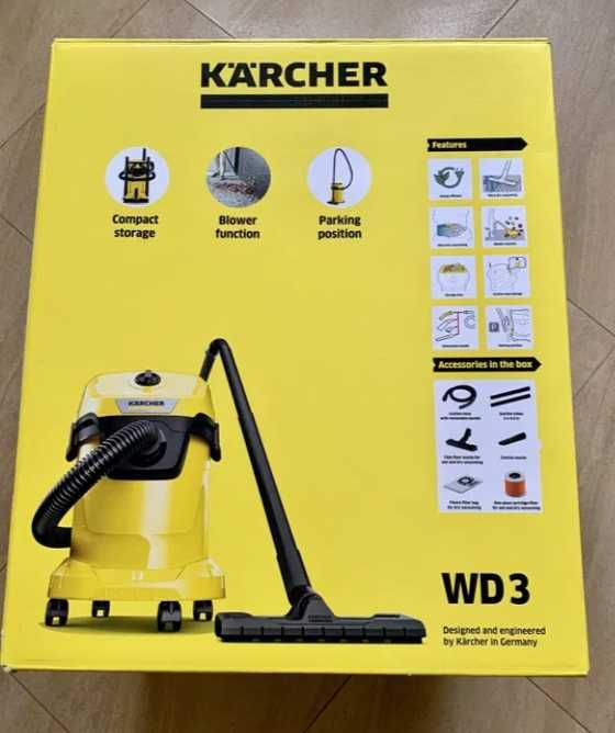 Пилосос з вибором насадок пилосос karcher wd 3 новий