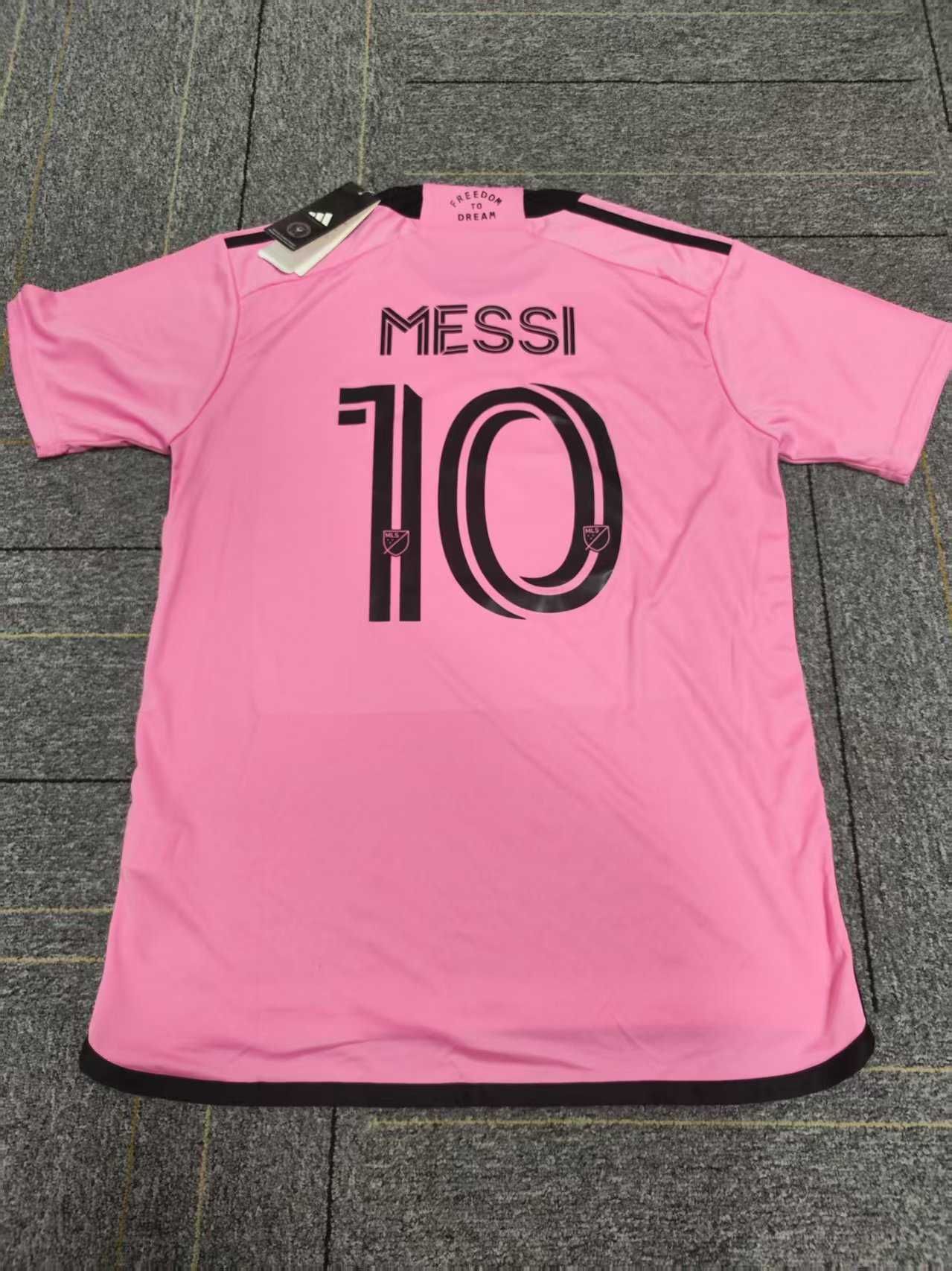 Różowa koszulka domowa Inter Miami Fan Edition nr 10 Messi R.L
