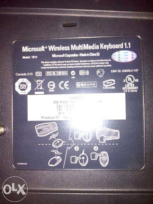 Teclado sem fios Microsoft