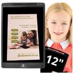 Tablet graficzny do rysowania znikopis 12" XXL dla dzieci czarny