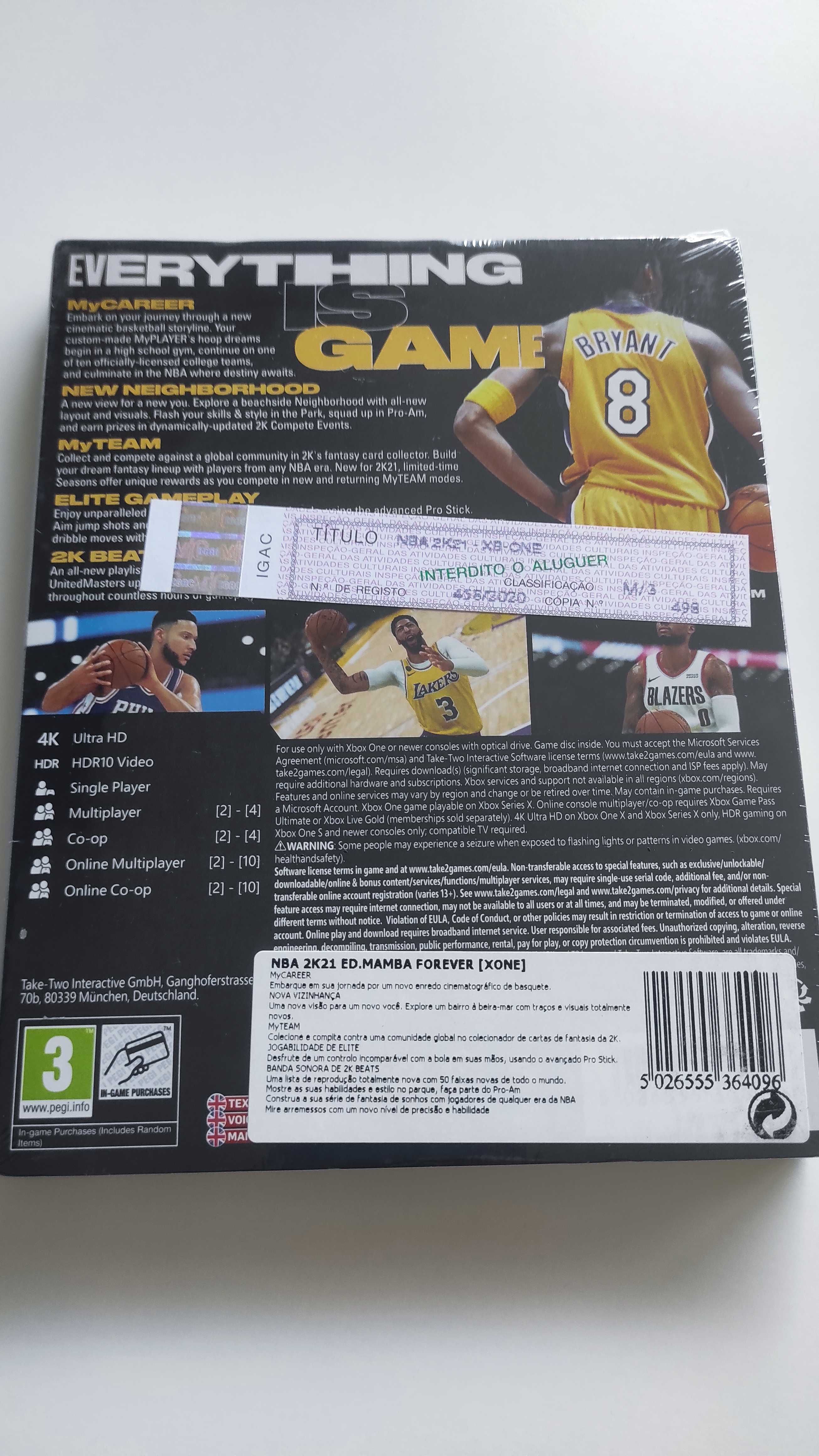 *New Sealed* NBA 2K21 Mamba Edition