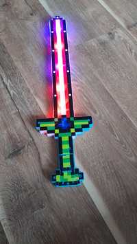 Miecz Minecraft świecący z dźwiękiem