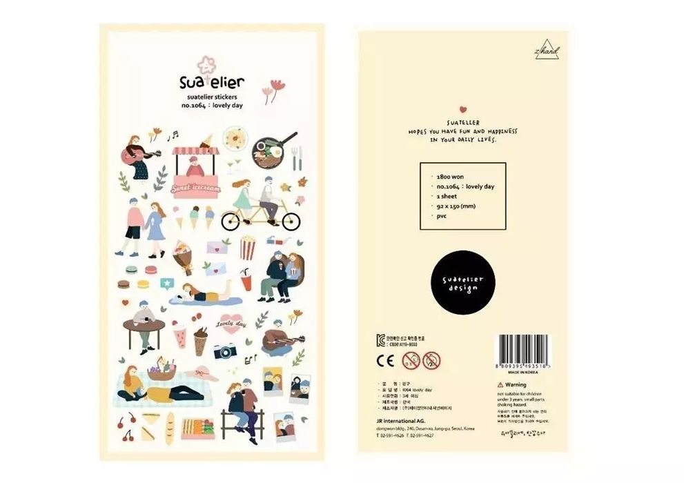 Naklejki ozdobne Miły dzień. Suatelier