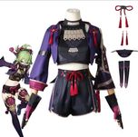 Conjunto Cosplay Genshin Kuki Shinobu