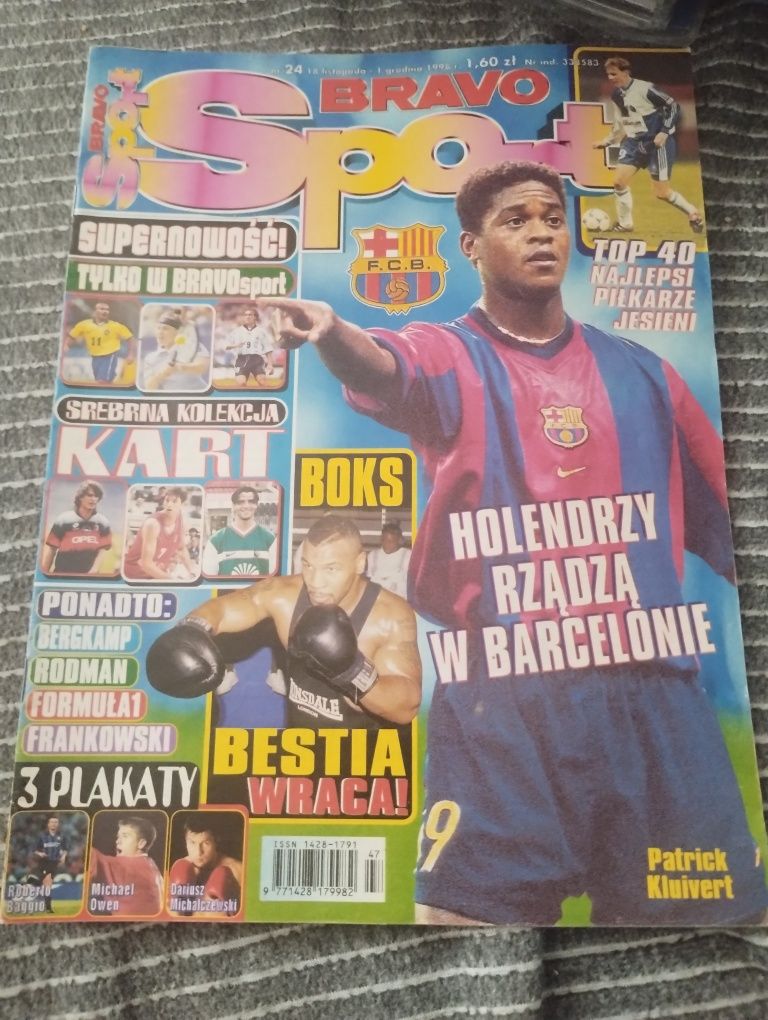 Magazyn bravo sport  nr 24 listopad 1998 bez plakatów
