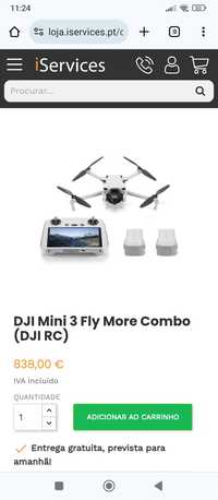 Drone DJI Mini 3 + kit completo