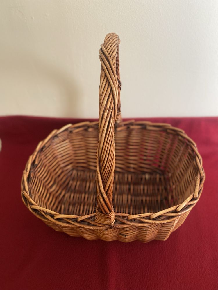 Cesta grande com pega em vime, Nova