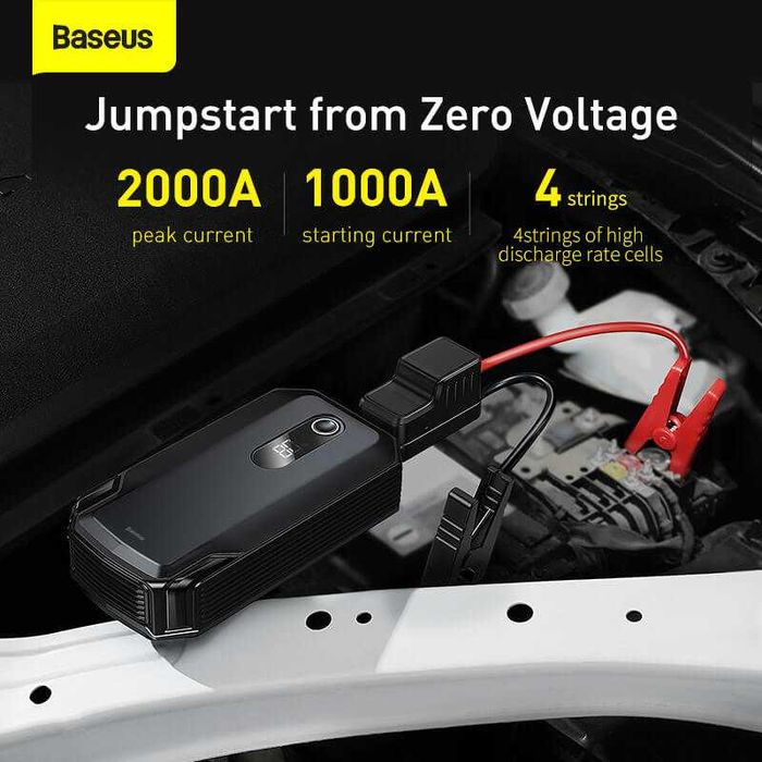 Пусковое устройство BASEUS Super Energy Max JumpStarter 20000mAh 2000A