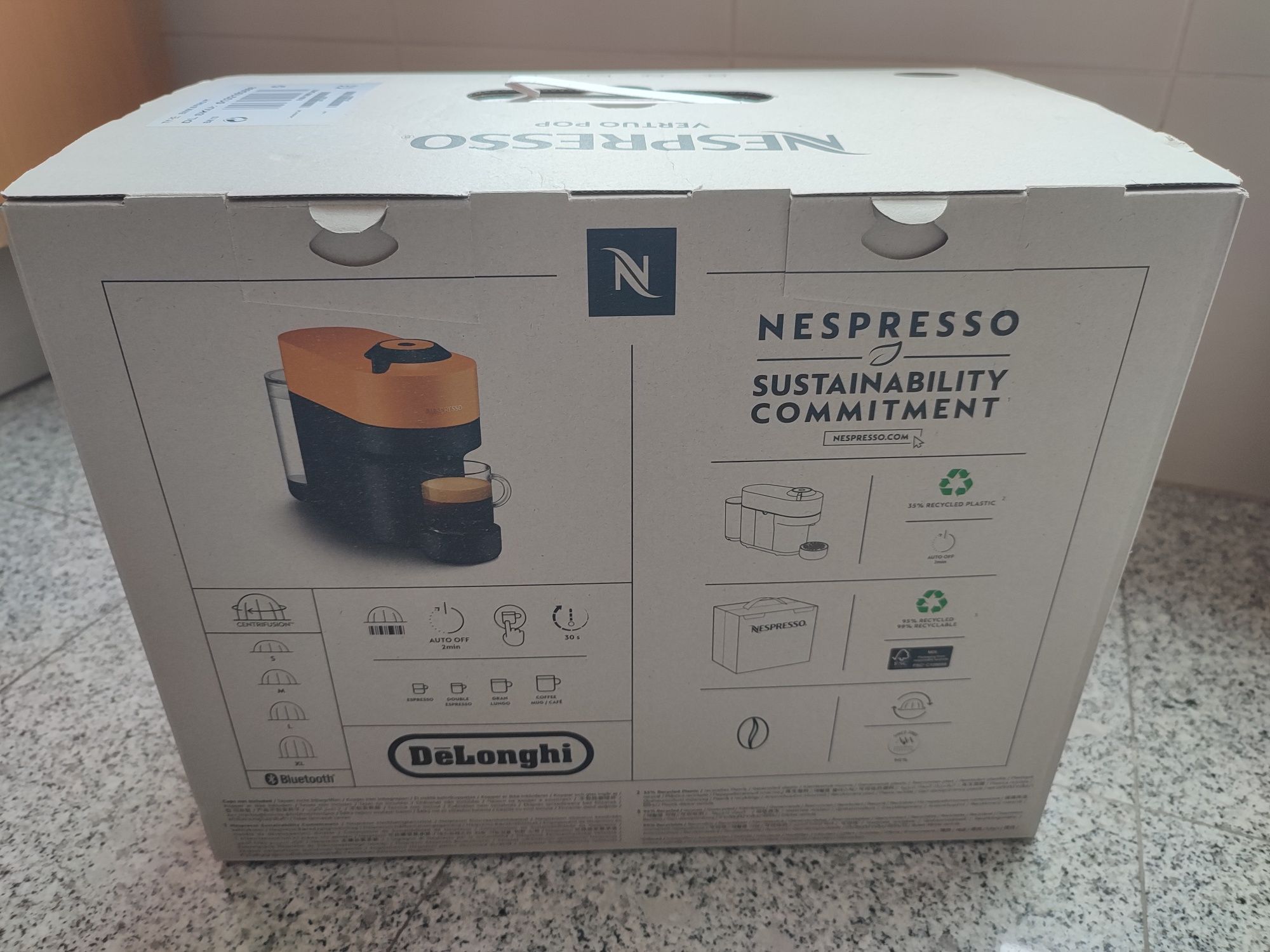 [Nova] Máq. Café Nespresso Vertuo Pop Preta