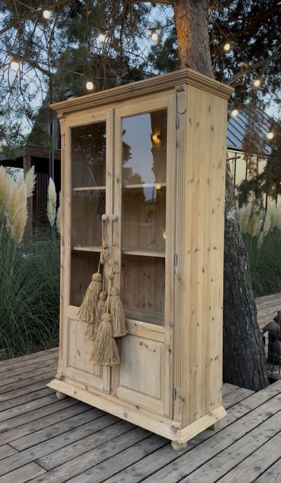 Sosnowa  biblioteczka , drewniana biblioteka