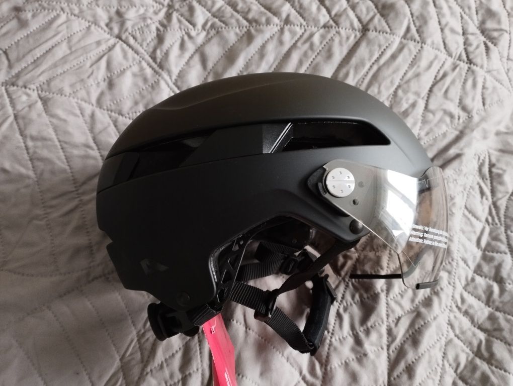 Nowy kask rowerowy Alpina Soho Visor roz. M 55-59cm miejski z wizjerem