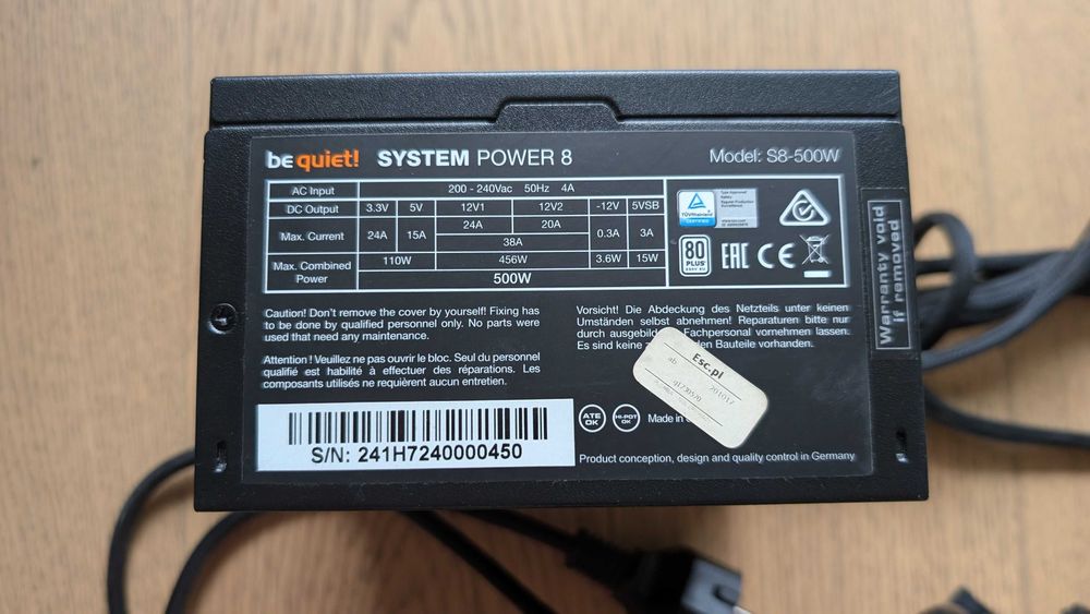 Zasilacz Be quiet! System Power 8 500W