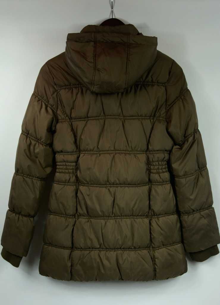 C&A, płaszcz zimowy, r.152, khaki, stan idealny!