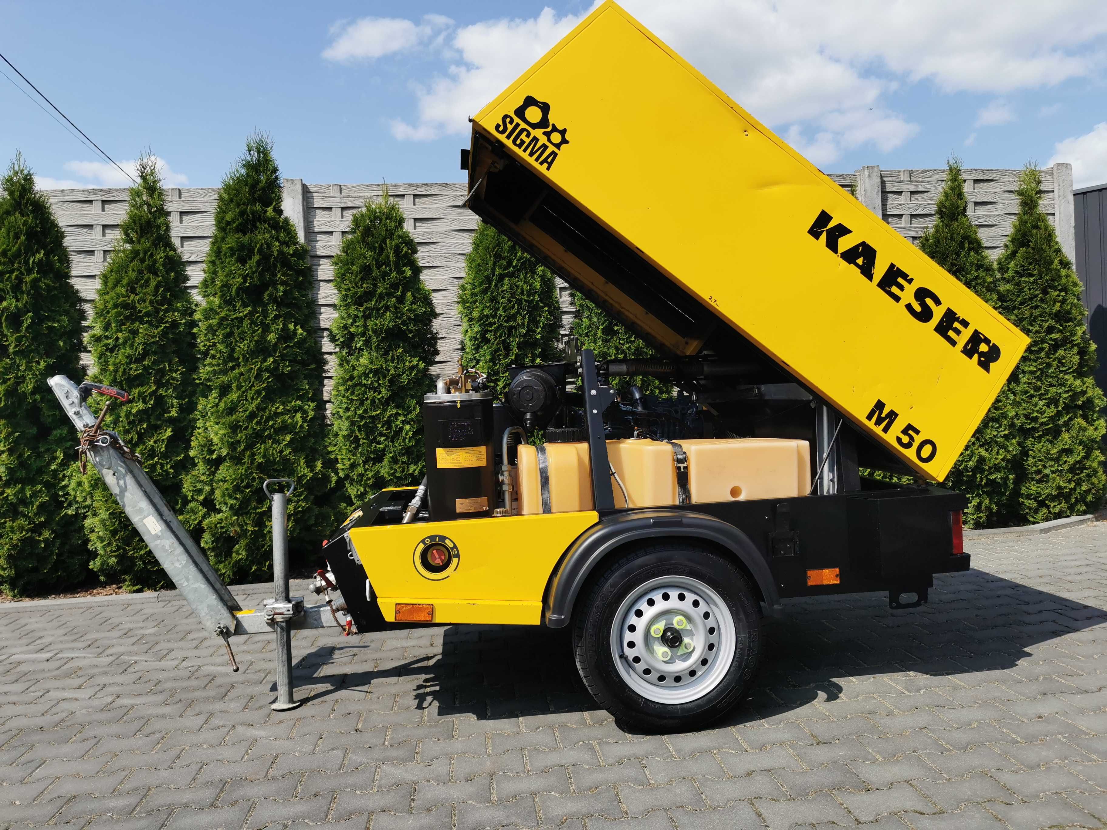 2015r 5000L/min kompresor śrubowy KAESER M50 rejestracja DMC 750kg