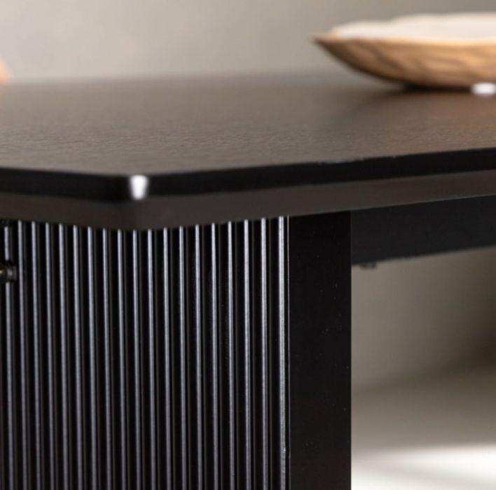 Stół czarny ryflowany 200x100 Gliwice