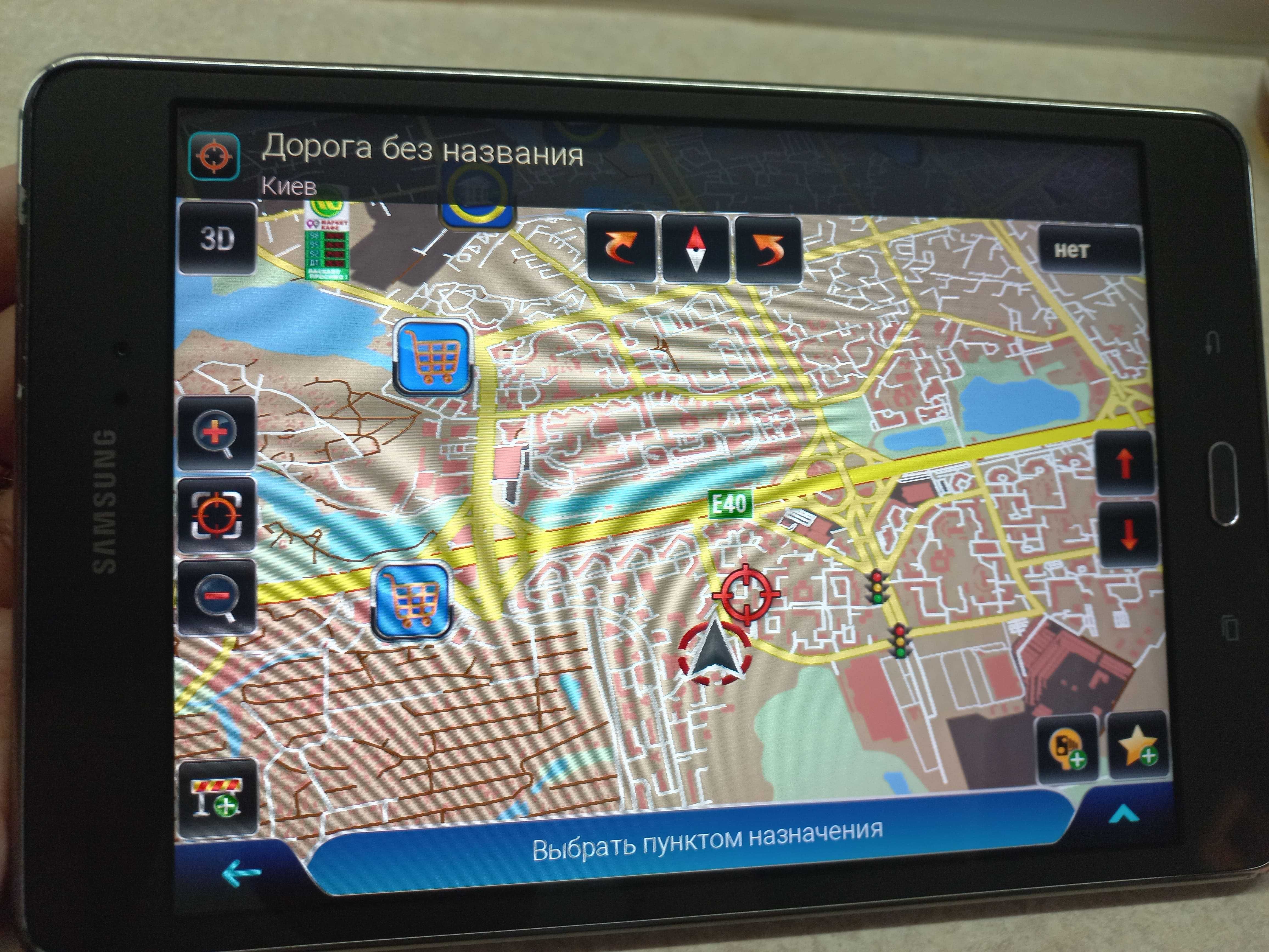 GPS Samsung 8" навігатор на ANDROID, Карти Європи, України, Азії 2025р