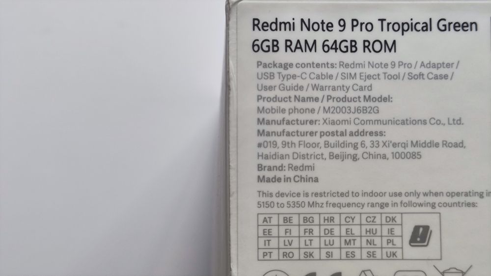 Redmi Note 9 Pro