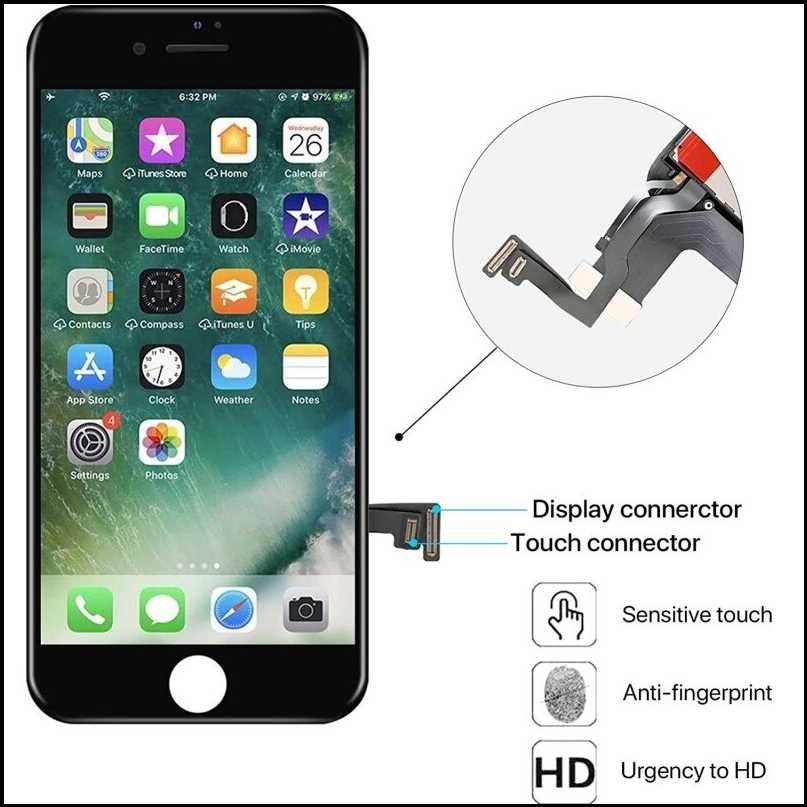 Дисплей iPhone 7 Plus производитель Tianma и др. запчасти для Айфон