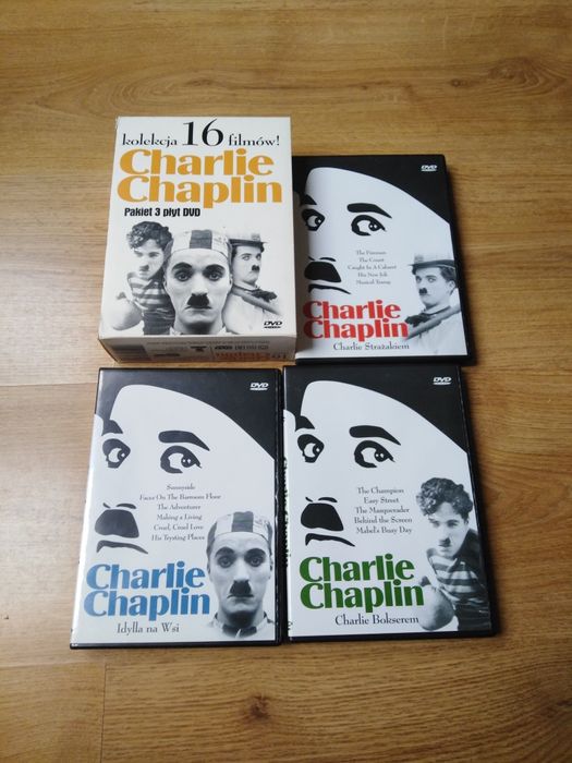 Płyty DVD z filmami z Charliem Chaplinem