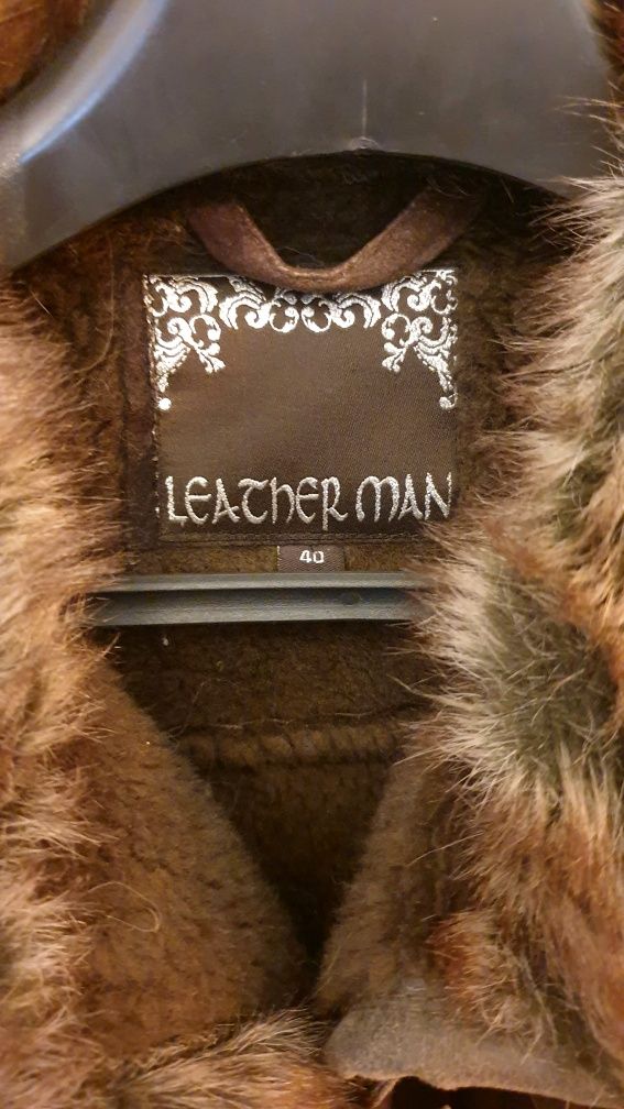 Leather Man,  kożuch damski,  rozmiar 40.