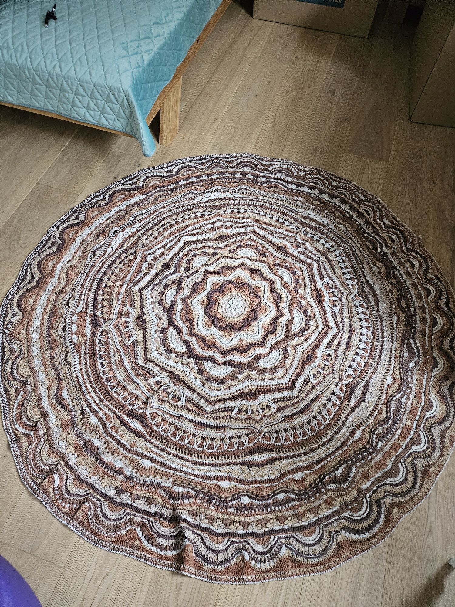 Mandala 160cm obraz na ścianę dywan na podłogę