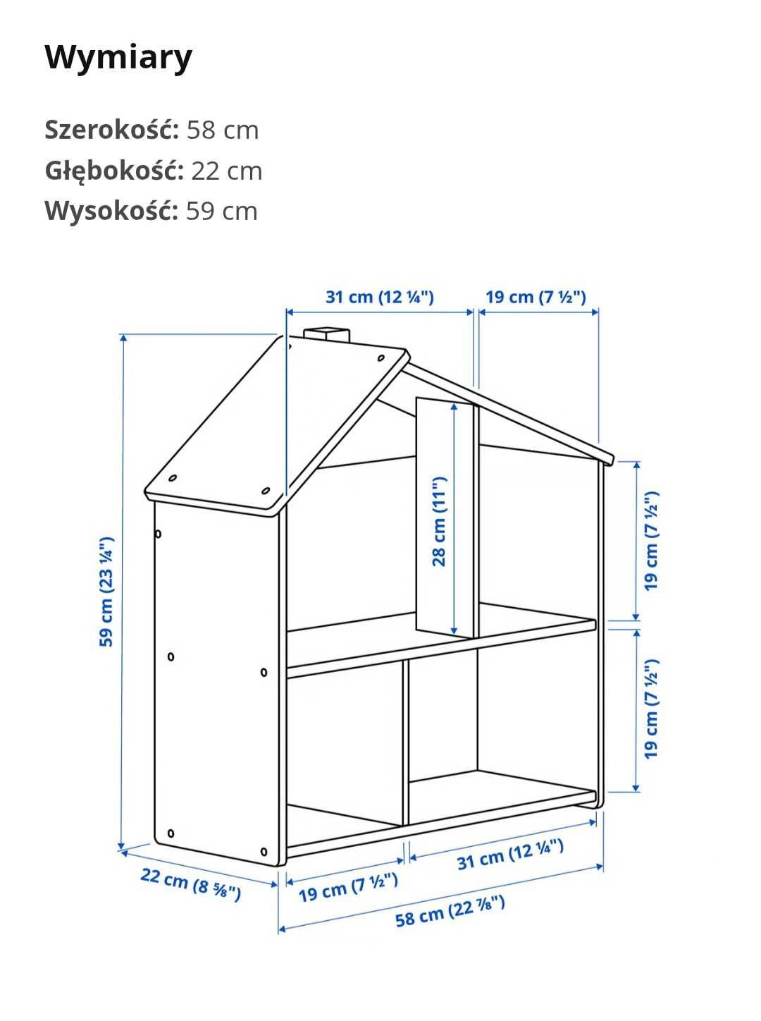 domek-półka Ikea FLISAT