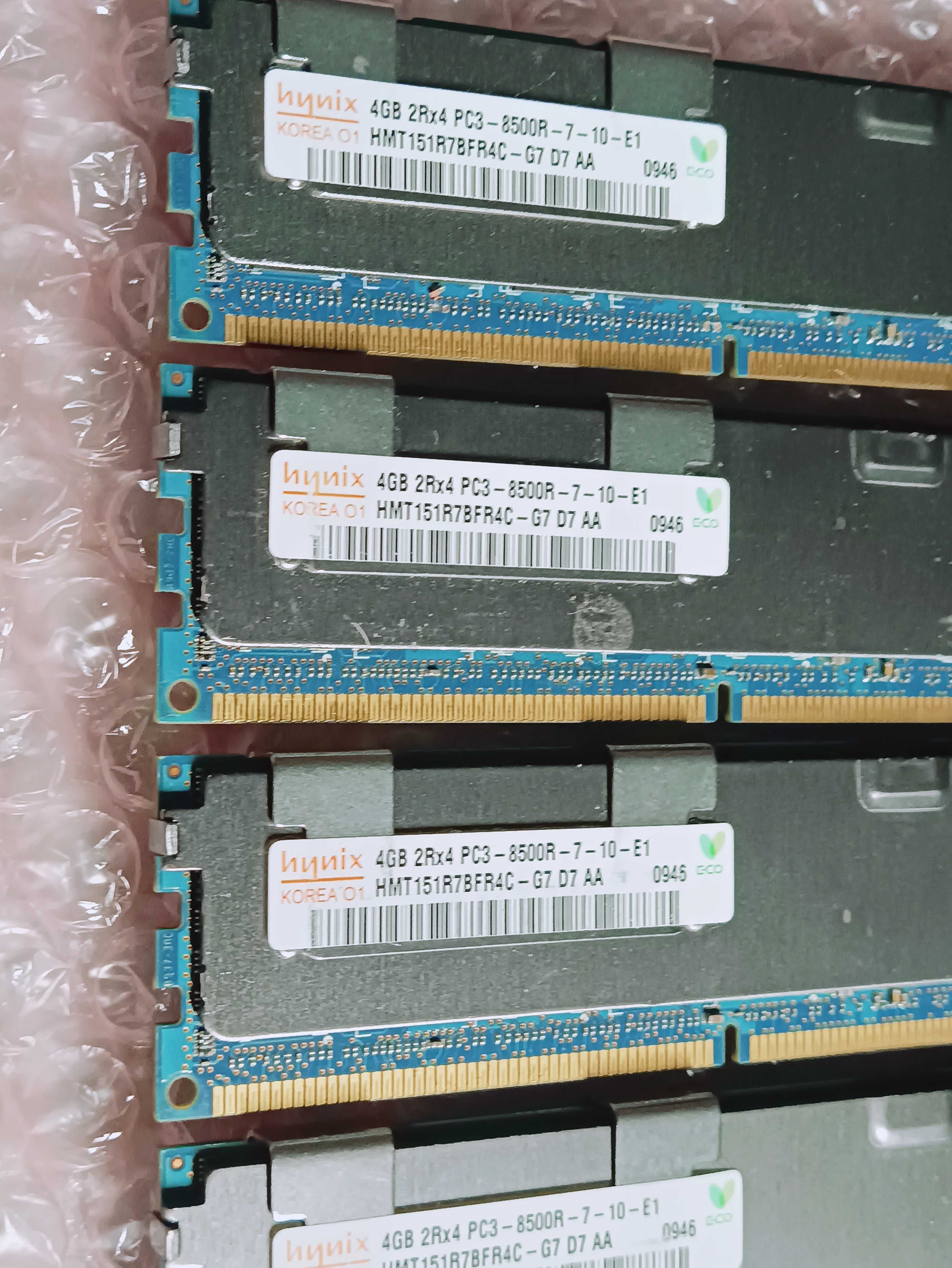 Серверная оперативная память 4gb DDR3-1066Mhz PC3-8500R с радиаторами