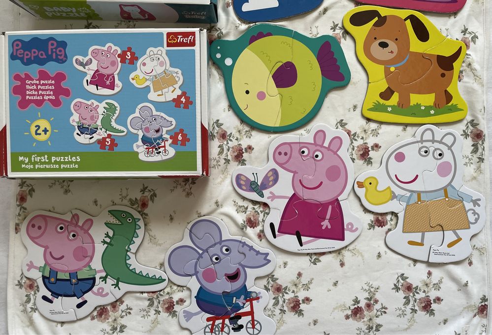 Puzzle świnka Peppa i zwierzątka; my first puzzle; Trefl