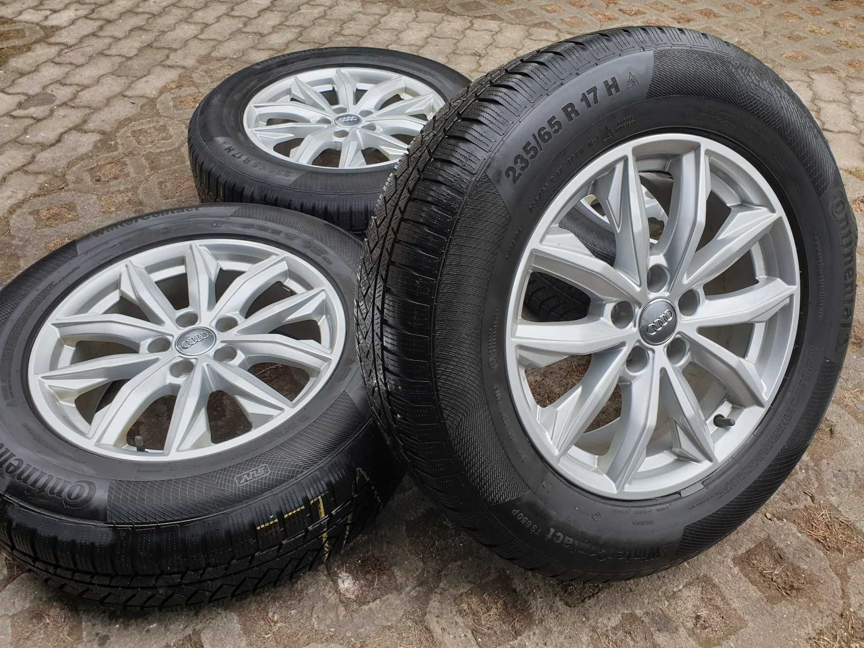 Felgi aluminiowe 17" 5x112 Audi Q5 z oponami zimowymi