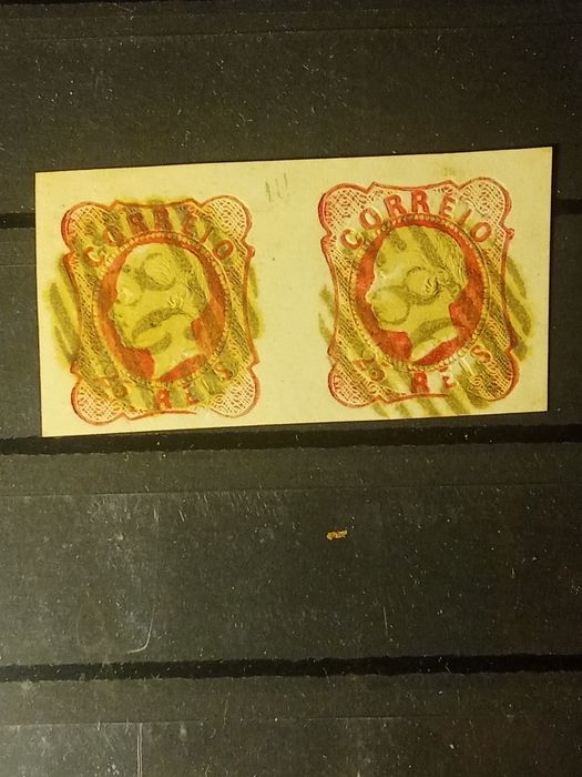 1862/1864 Pare de Selos Da Série D° Luís I Usados