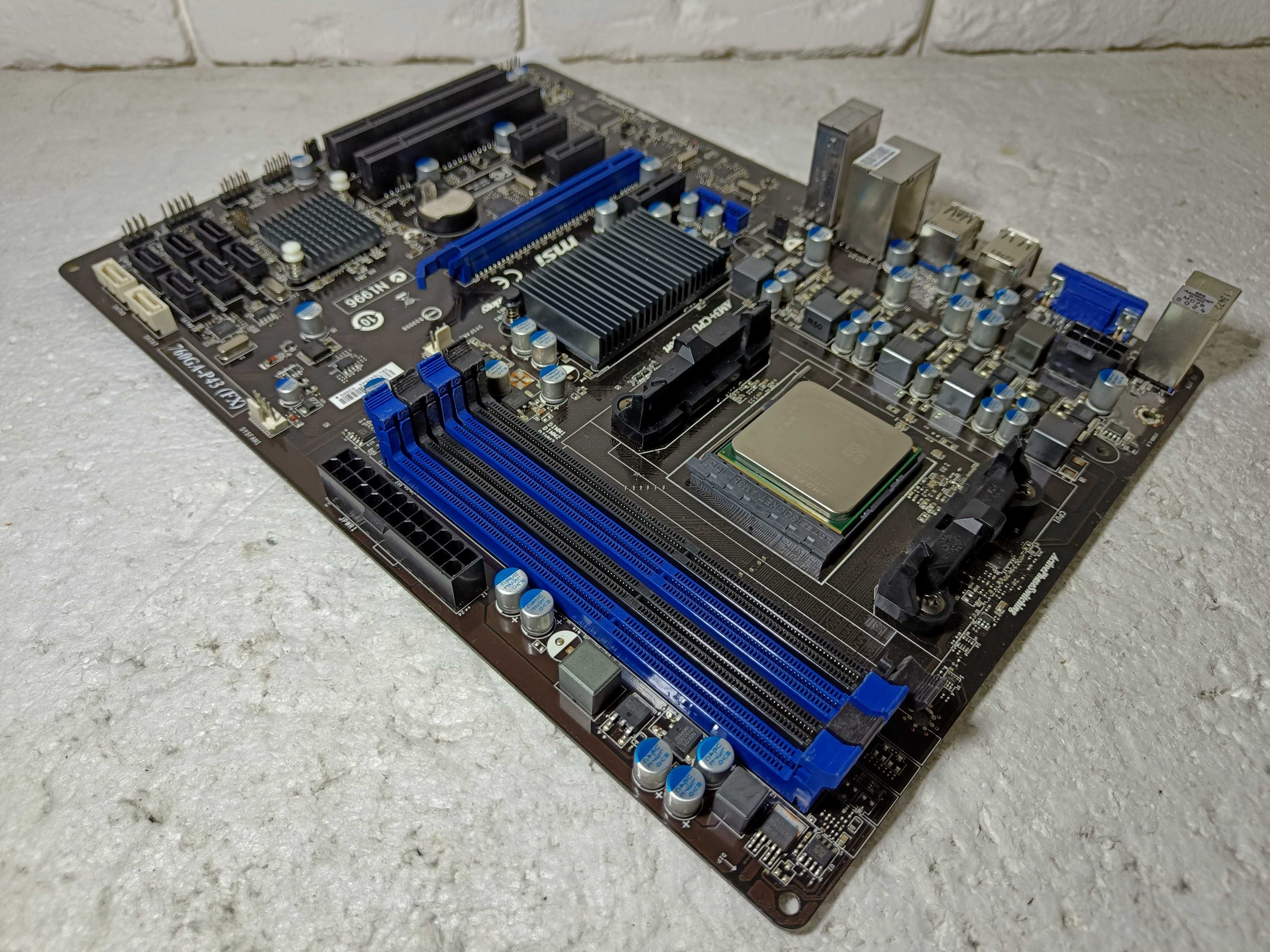 КОМПЛЕКТ Материнка AMD MSI 760GA-P43 (FX) + процесор AMD FX6300 sAM3+