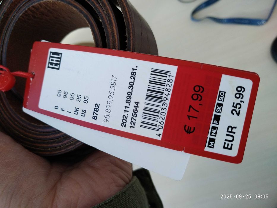 S.OLIVER Belt , Made in Germany Кожа 105 длина 4 ширина