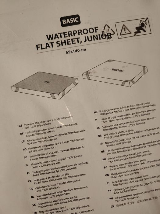 Prześcieradło 65 x 140