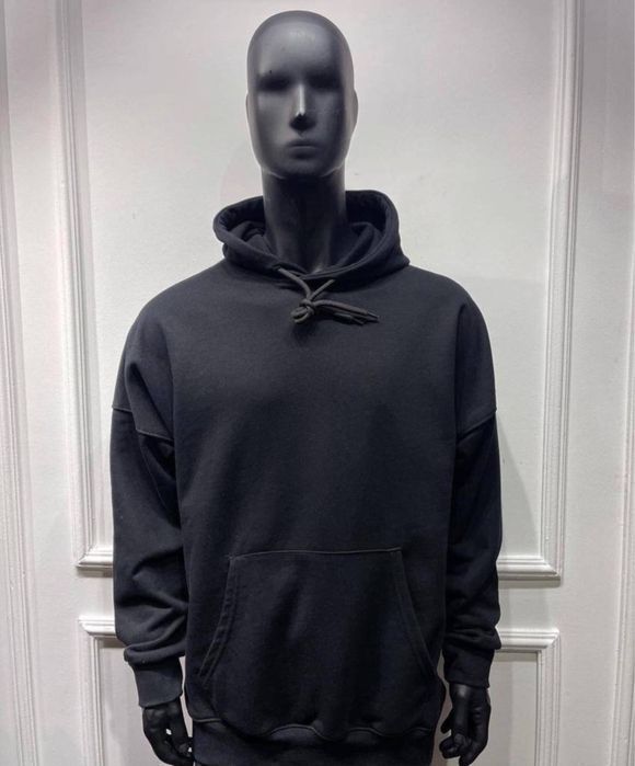 РАСПРОДАЖА! Голубое синее худи Balenciaga оверсайз мужское унисекс