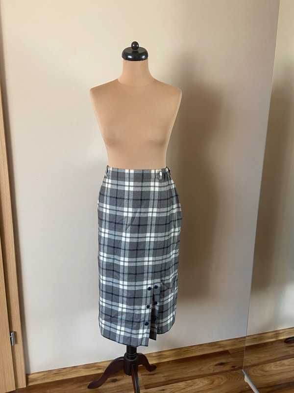 Your sixth sense spodnica olowkowa krata midi xxl +size 46 44