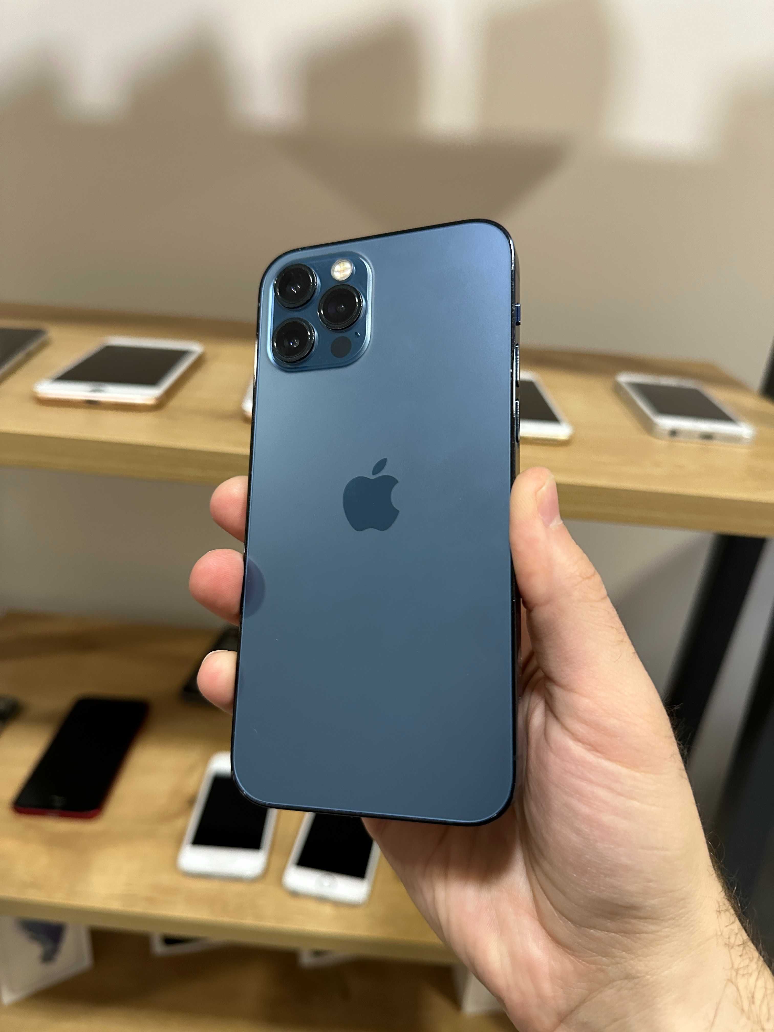 iPhone 12 Pro Pacific Blue АКБ 100% 128gb Neverlock Розстрочка Обмін