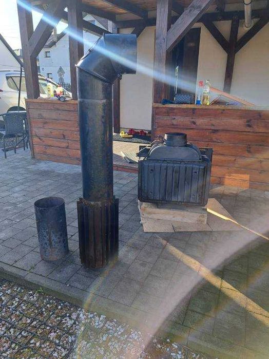 Kominek Nordflam 13kw + Radiator zestaw