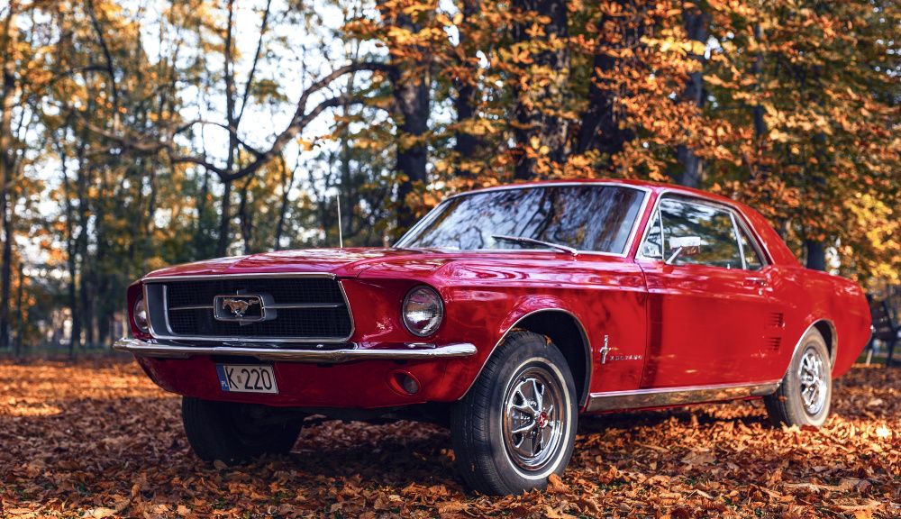 Auto do ślubu Kraków, Mustang V8, klasyk, wynajem, wesele